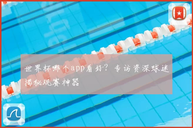 世界杯哪个app看好？专访资深球迷揭秘观赛神器